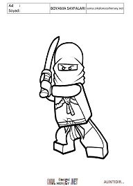lego-ninja boyama sayfaları